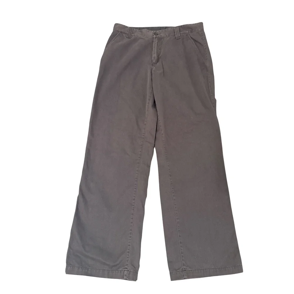 The North Face Mens ABLS Chino Pants Gray Straight Leg Trousers Size 34 Regular